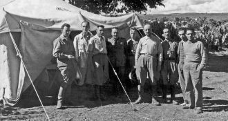 Геологи AGIP, лагерь Харар, 1938.