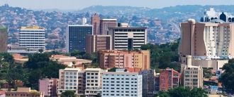 Столица Уганды. Вид с высоты.
