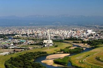 Вид на город Асахикава.