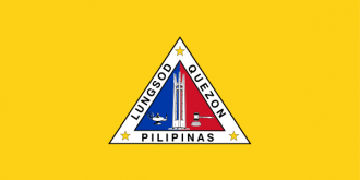 Флаг города Кесон-Сити, Филиппины.