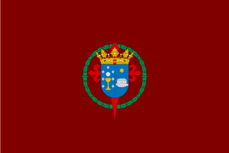 Флаг города Сантьяго-де-Компостела.