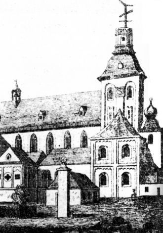 Церковь Святого Пантелеймона в 1832 году