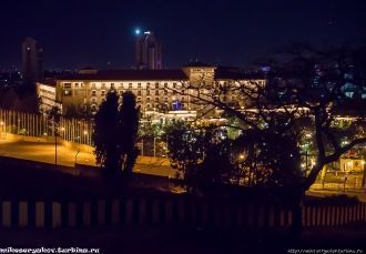 Столица Эфиопии ночью.