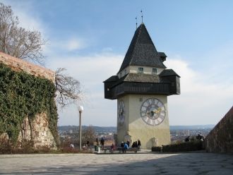 Часовая башня, крепость Шлоссберг.