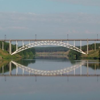 Железнодорожный мост через реку Исеть (К