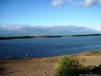 Река Вычегда. Коряжма, Россия