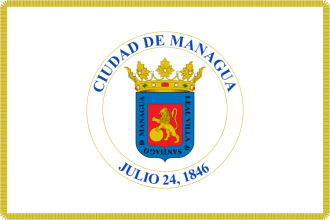 Флаг  города Манагуа.