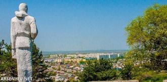 Город Арсеньев с высотиы птичьего полета