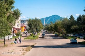 Центральная улица города Арсеньев.