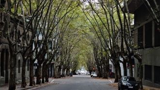 Улица столицы Уругвая.