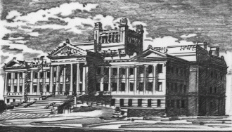 Дом правительства в столице Уругвая.
