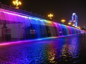 Радужный фонтан в Сеуле.