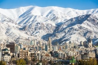 Зимний вид Тегерана. 
