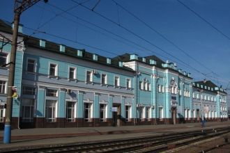 Вокзал станции Грязи Воронежские.