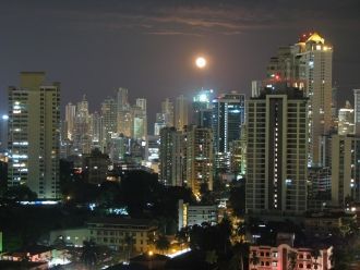 Панама-Сити ночью