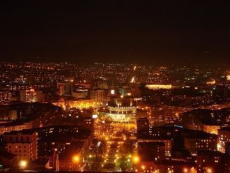 Ночной Ереван.