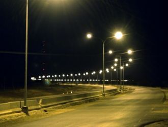 Дорога в Кано ночью.