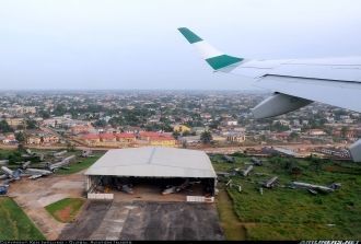Вид на Бенинс-Сити с высоты птичьего пол