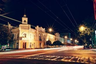 Ночные улицы Кишинева. 