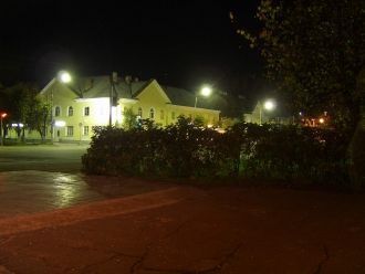 Ночной город Сланцы, Ленинградская облас
