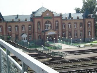 Железнодорожный вокзал города Нурла