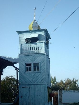 Минарет дунганской мечети.