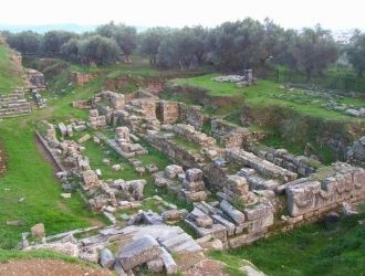 Руины древнего города Спарта.