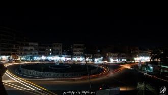 Ракка ночью.