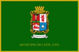 Флаг города Леон.