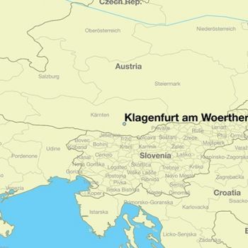 Клагенфурт-ам-Вёртерзе на карте Австрии.