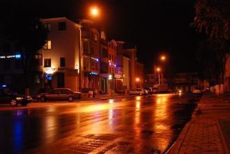 Ночной город Лида.
