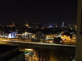Город Кайзерслаутерн ночью.