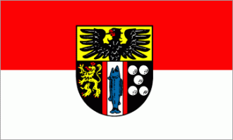 Флаг города Кайзерслаутерн.