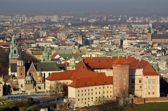 Панорама Кракова.