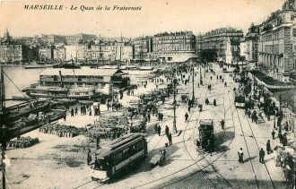 Старый порт в Марселе 1914 года.