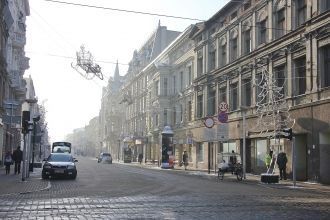 Улица города Лодзь.