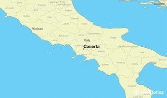 Казерта на карте Италии.