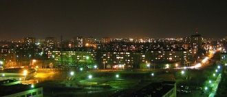 Ночной город Кошалин.
