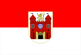 Флаг города Либерец.