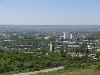 Город Черкесск с высоты