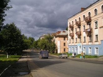 На улице города Воткинск.