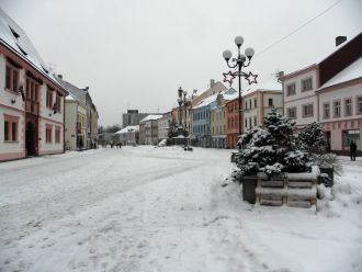 Зимние улицы города Соколов.