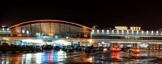 Ночной аэропорт Борисполь.