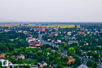 Город Борисполь с высоты.