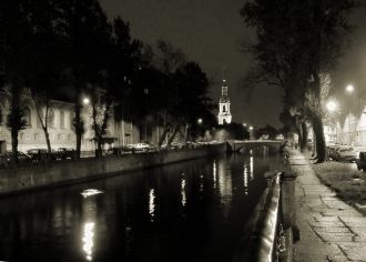 Ночные улицы Корсакова.