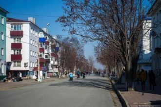 На улицах города, Корсаков, Сахалинская 
