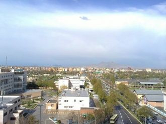На одной из улиц города Урмия.