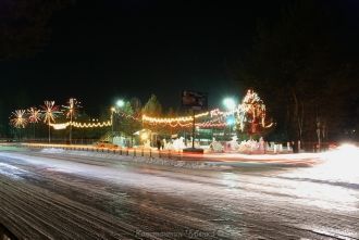 Ночные улицы Лесозаводска.