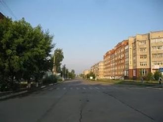Улица Мира в городе Чернушка.