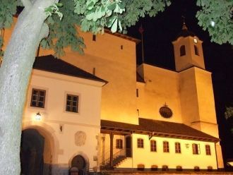 Замок Шпильберк ночью